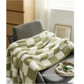 Geometric PolyesterKnitted Cozy Throw Blanket for Couch Sofa